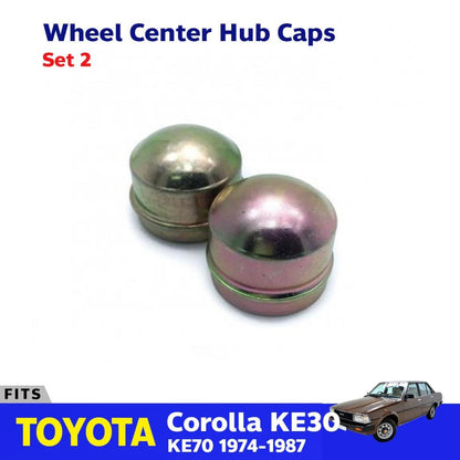 Center Wheel Hub Dust Cap Pair Fits Toyota Corolla KE30 TE31 KE70 1974-87 D06