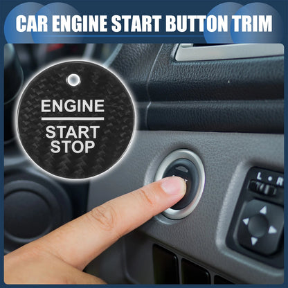 Engine Start Stop Button Cover for Ford - Black