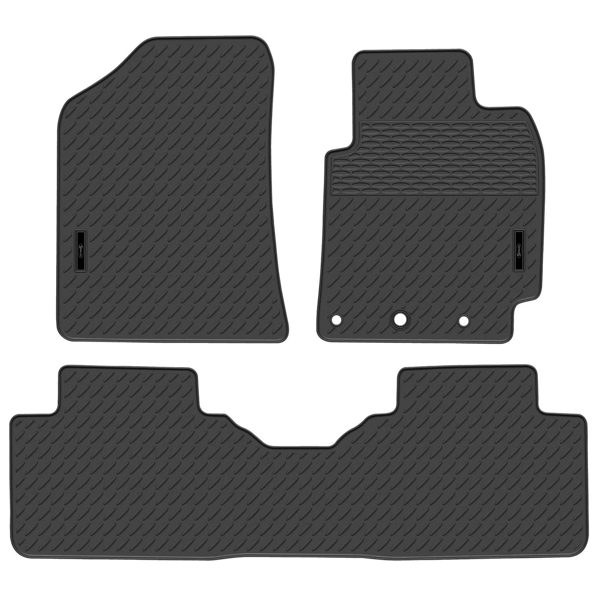 Full Set Custom Fit Moulded Rubber Floor Mats for Kia Cerato YD (2013-2016)