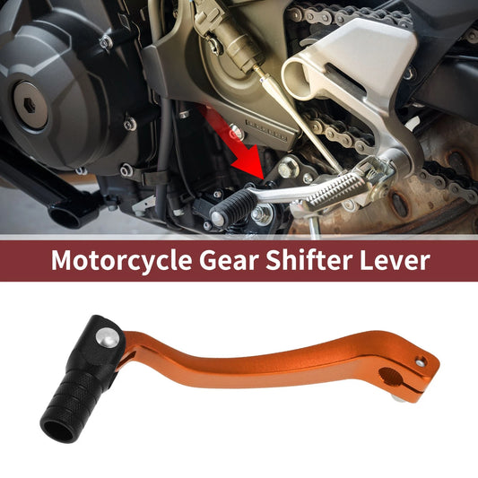 Folding Motorcycle Gear Shifter Lever for Kayo T6 Orange Lever Black Head
