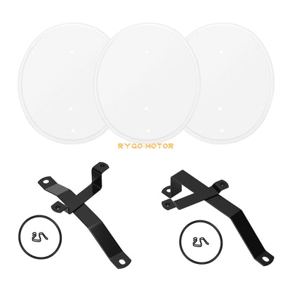 White Number Plate for Honda Z50 Z50R Brackets & Plastics (1979–1987)