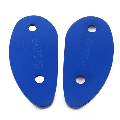 Rearview Mirror Block Off Base Plates for Honda CBR1000RR 2008-2017 - Blue