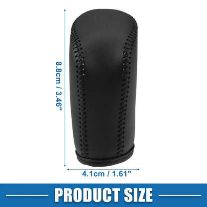 Gear Shift Head Knob Cover for Honda Civic 11th Gen 2022-2023 Faux Leather Black
