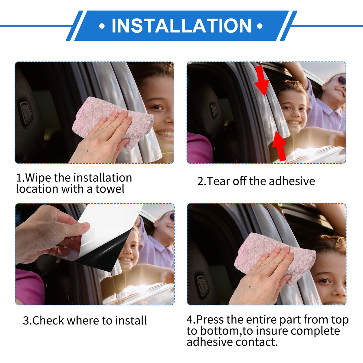 6 Pcs Door Pillar Window Trim for Infiniti G35 (2007-2015) Silver Tone