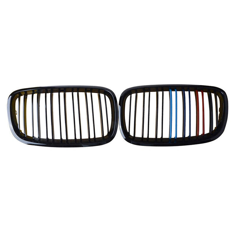 M-color Gloss Black Front Bumper Kidney Grills for BMW E70 X5 E71 X6 (2007-2013)
