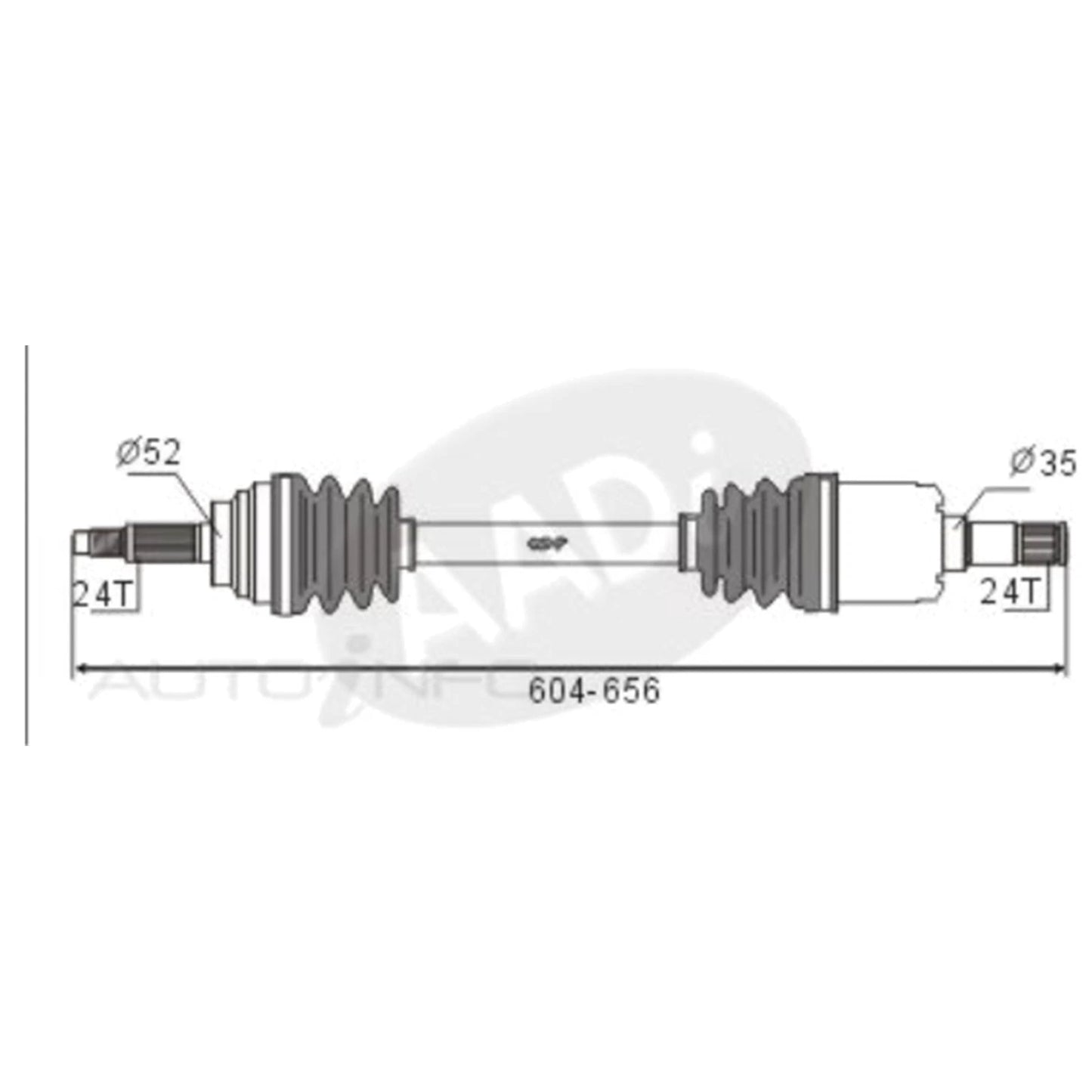 LH CV Shaft for Mazda 121 DW 4cyl 1.3L B3 (1996-2000)