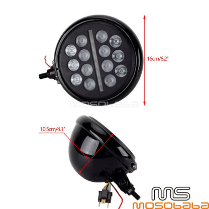 5.75'' LED Headlight HI/LO DRL for Harley Dyna Softail Low Rider