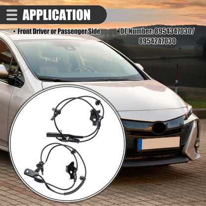 2 x Front ABS Wheel Speed Sensors for Lexus CT200h (2011-2017)