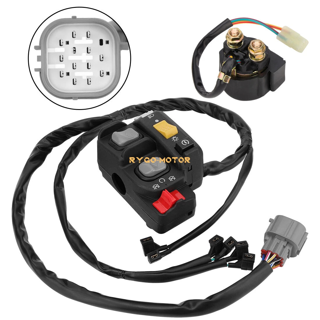 Handlebar & Starter Relay Switch for Honda Rancher 420 TRX420 AT/ES (2007–2013)