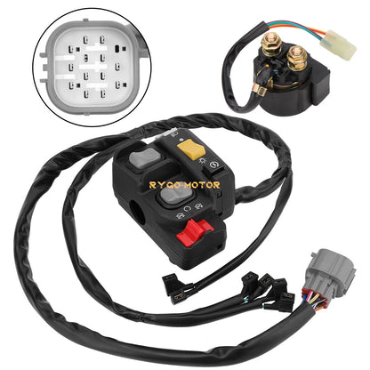 Handlebar & Starter Relay Switch for Honda Rancher 420 TRX420 AT/ES (2007–2013)