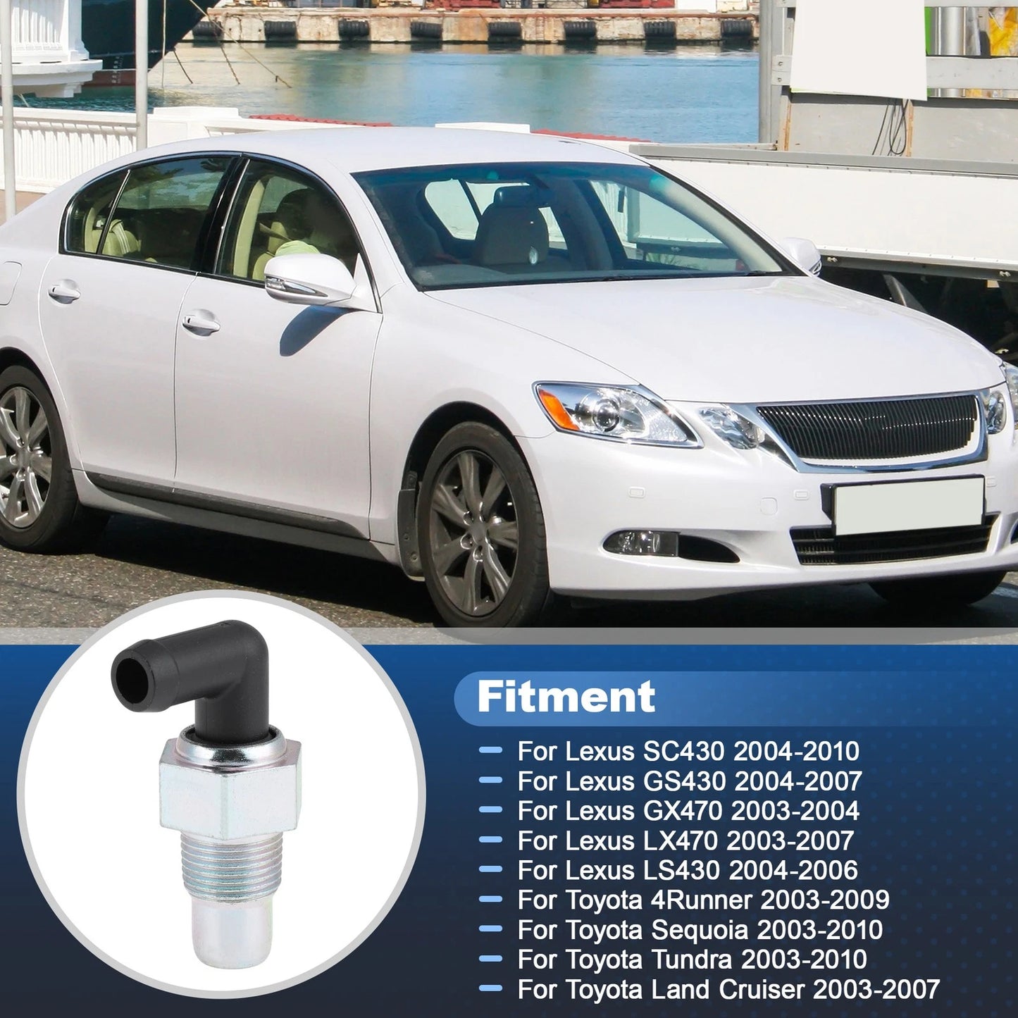 PCV Valve for Lexus SC430 GS430 GX470 Toyota 4Runner Sequoia Tundra (2003-2010)