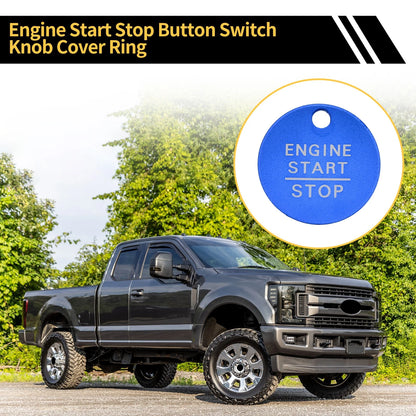 Engine Start Stop Button Control Switch Knob Cover for Ford F-150 (2016-2021)