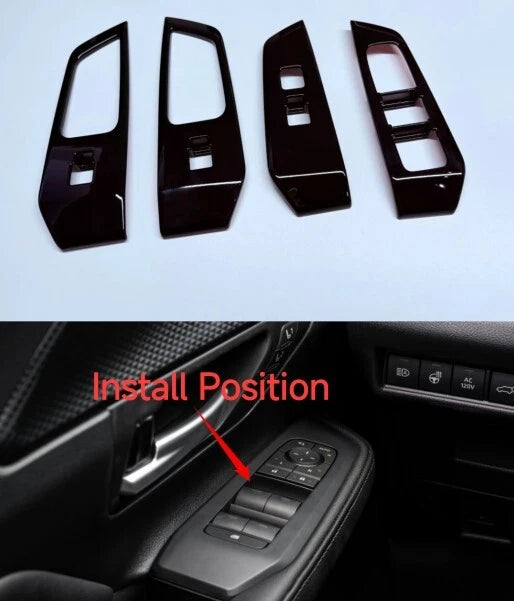 Door Window Lift Switch Cover Trim for 2024-2025 Toyota Grand Highlander