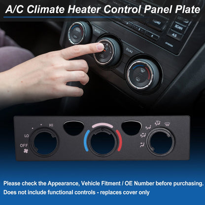 A/C Climate Heater Control Panel Plate for Toyota 4Runner (2003-2009)