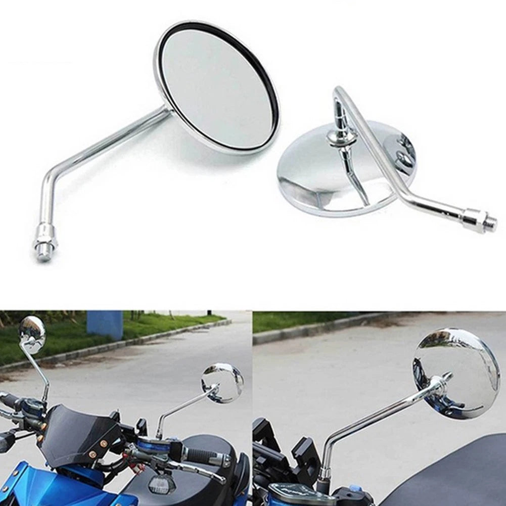 Rearview Round Mirrors / 10MM / for Suzuki GT 125/185/250/380/550/750