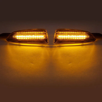Clear Dynamic Amber LED Front Side Marker Lights for Opel Astra (2010-2019)