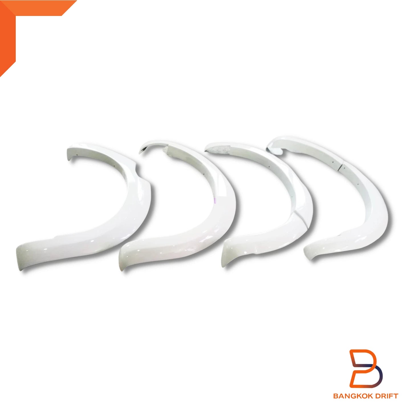 White Fender Flares for Nissan Navara NP300 D23 Narrowbody (2015-2019)