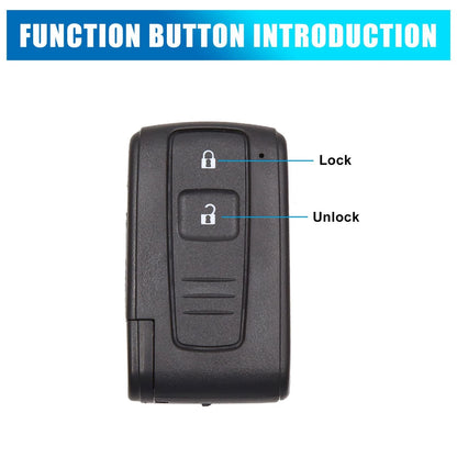 Key Fob Remote Case Shell for Toyota Prius (2004-2009) - 2 x Buttons