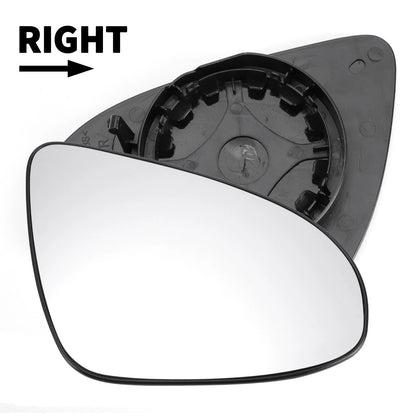 Right Side White Mirror Glass w/ Back Non-heated for Peugeot 108 (2014-2023)