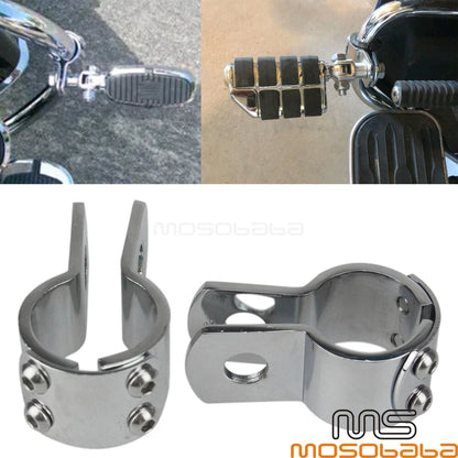1-1/2" Crash Bar Mounts Clamps for Harley, Honda, Yamaha, BMW