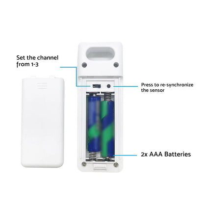 Wireless Weather Station Digital Thermometer & Humidity Monitor for Home