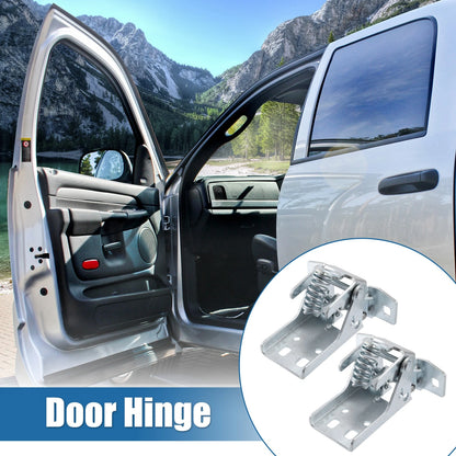 Pair Door Hinge Front Upper Left Right Side for Dodge Ram