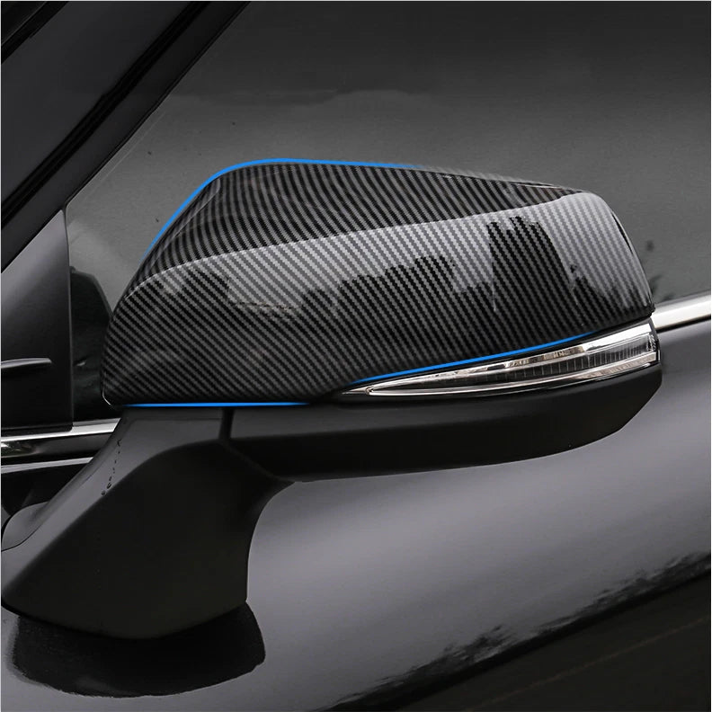 2 x Carbon Fiber Side Mirrors Trim Cover for Toyota Tacoma (2016–2023)