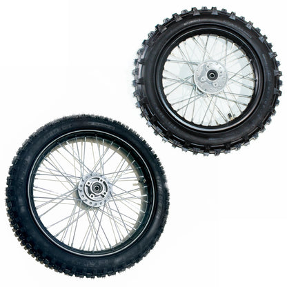 12mm Axle 17" Front & 14" Rear Wheel Rim Tire for PIT Trail Dirt Bike
