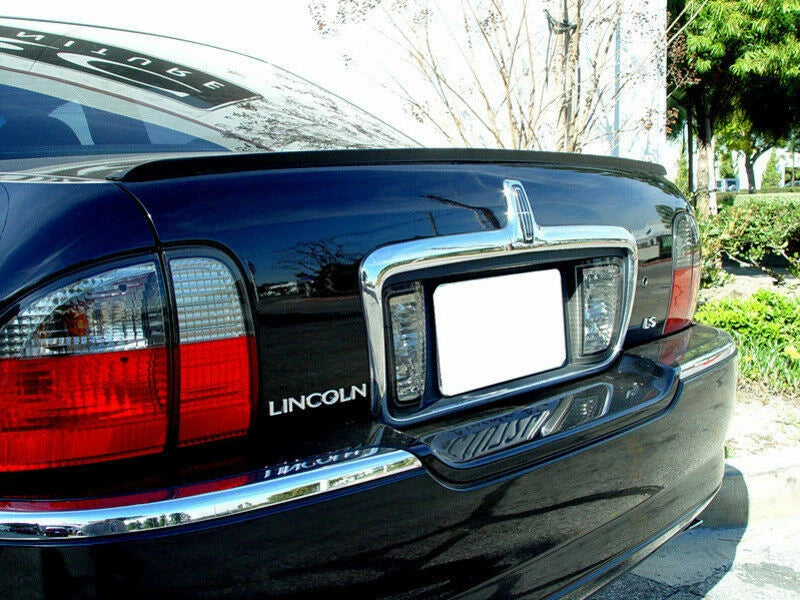 Rear Boot Lip Spoiler for Lincoln LS (2000-2005) Matte Black Unpainted