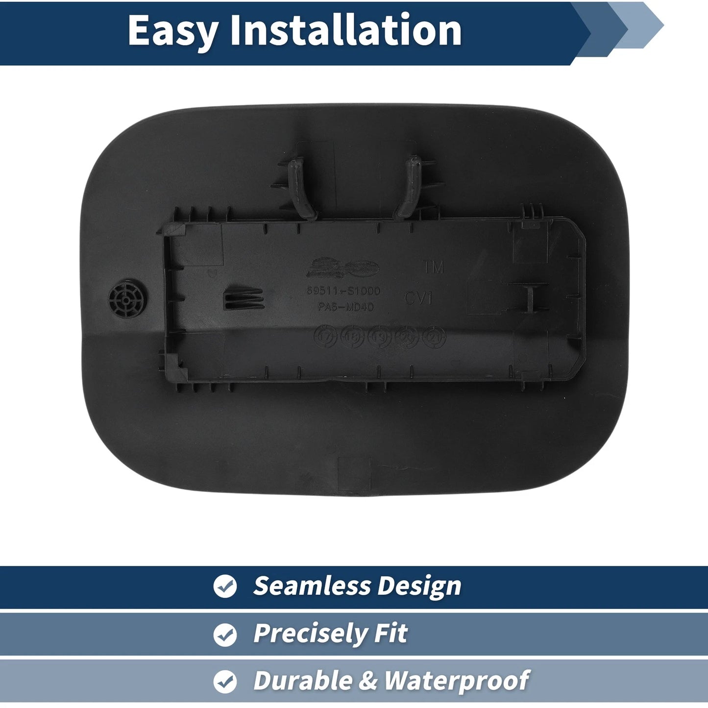 Fuel Tank Door for Hyundai Santa Fe 2019-2023 Gas Filler Door 2 x Covers