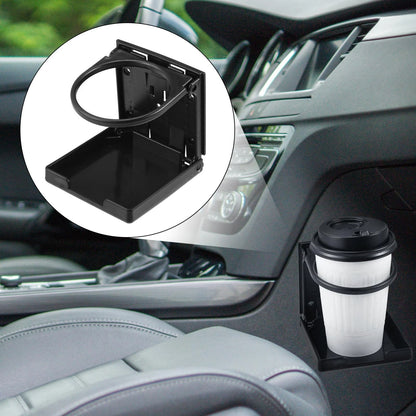 Cup Holder 2 x Black Universal for Car Boat Marine Caravan RV
