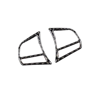 Carbon Fiber Steering Wheel Remote Button Cover Trim Fits Bmw F30 F34 Series 3