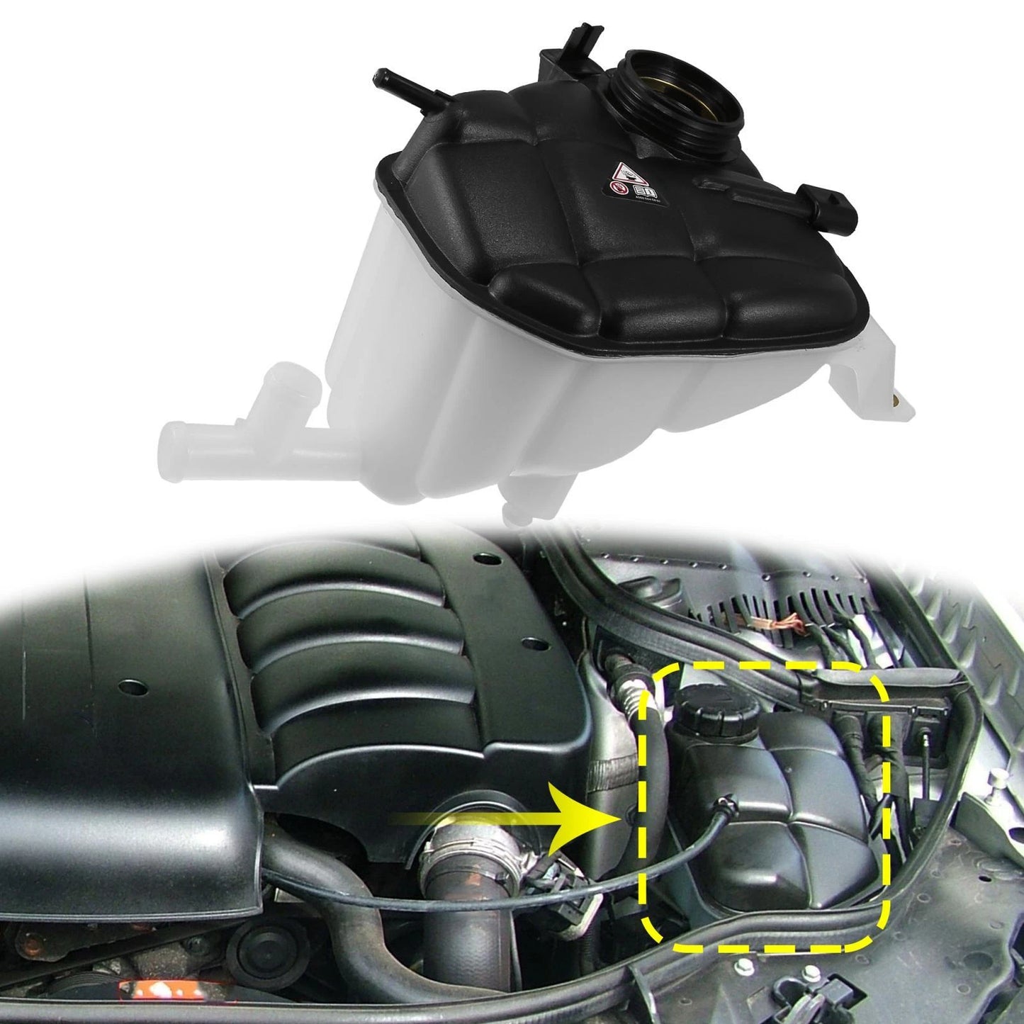Coolant Radiator Reservoir Tank for Mercedes-Benz GL450 GL550 ML550 (2007-2012)
