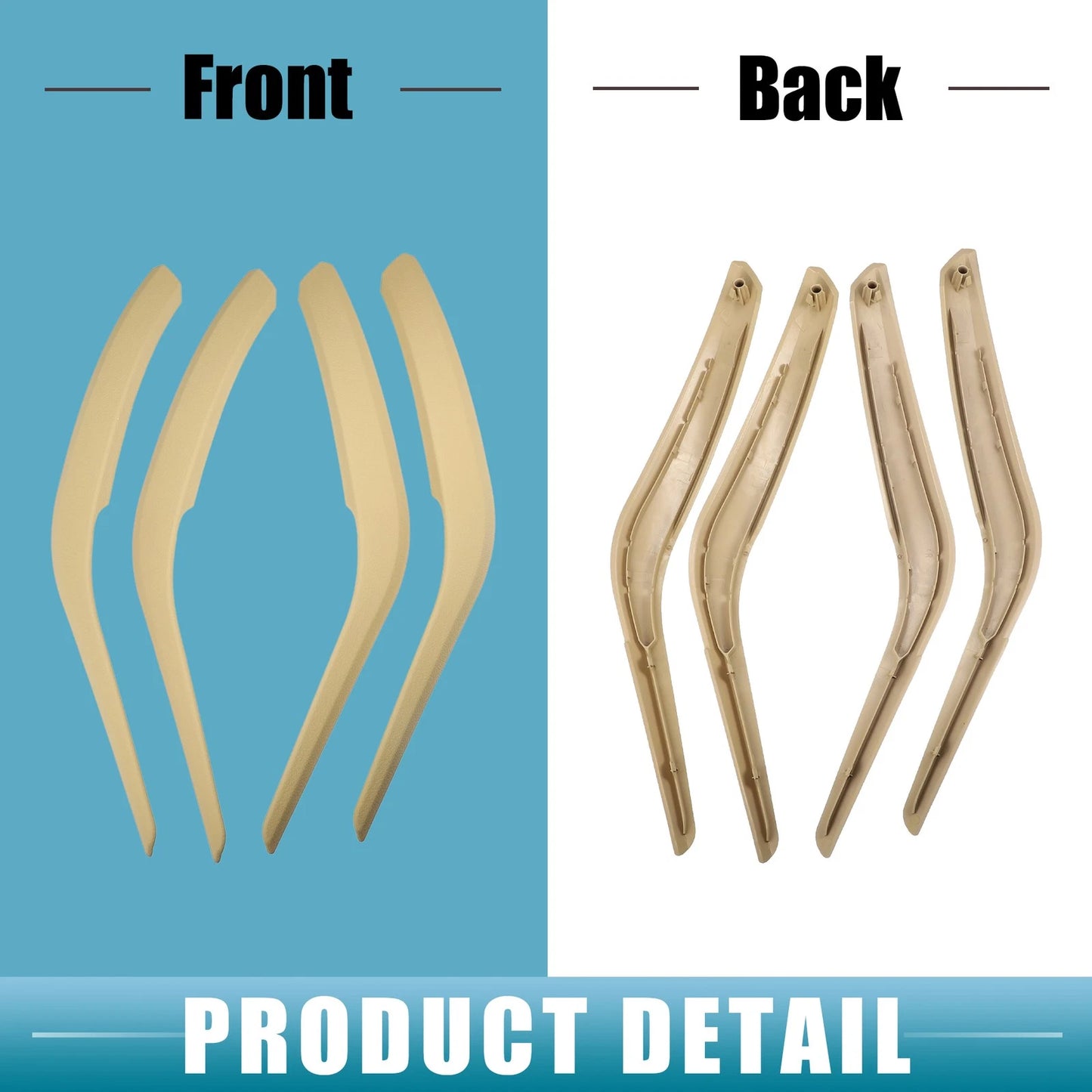 Door Pull Handle Cover for BMW X1 E84 2013-2015 Beige (Set of 1)