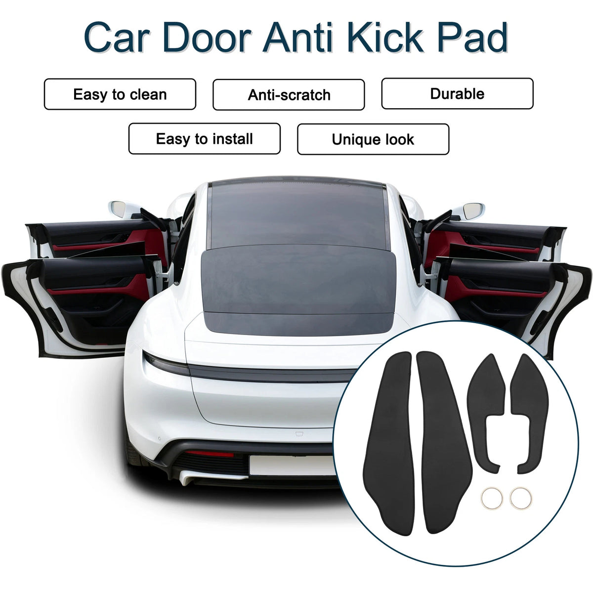 Car Door Anti Kick Pad Protector for Lexus ES ES350 ES300h (2013-2016)