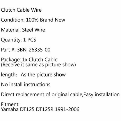 Clutch Cable for Yamaha DT125 DT125R (1991-2006)