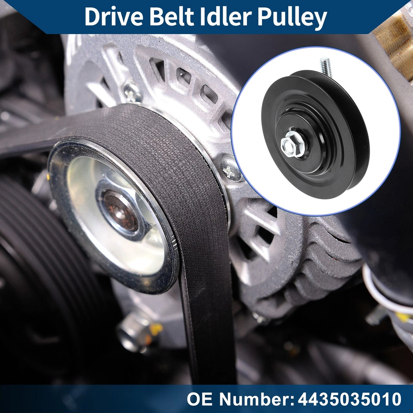 Drive Belt Idler Pulley 1 Pc for Toyota Pickup (1987–1995)