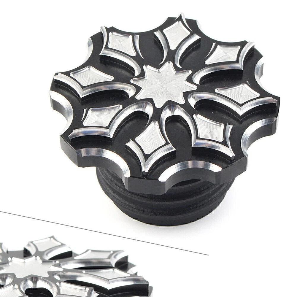 Fuel Gas Tank Cap Cover for Harley Sportster Touring Softail Dyna (92-17)