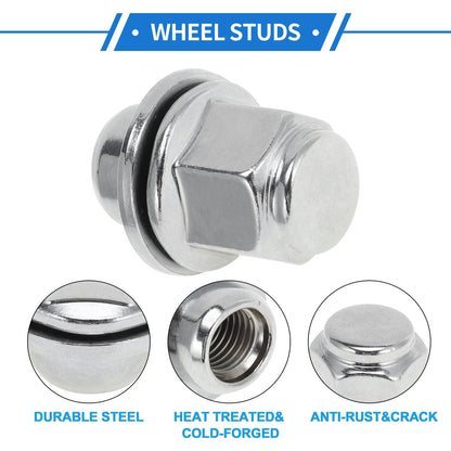 5 Pcs M12x1.50 Wheel Lug Nuts for Toyota Corolla (1987-2008, 2019-2021)