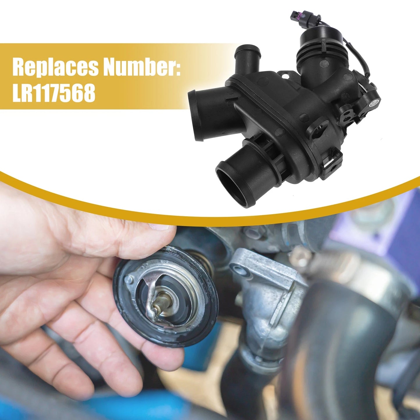 Thermostat Housing Assembly w/Sensor for Land Rover LR4 (2010-2016)