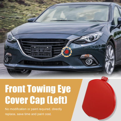 Red Front Bumper Tow Hook Cover for Mazda 3 (2014-2016)