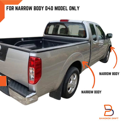 Black Fender Flare Arch for Nissan Navara D40 2005-2014 Narrow Body 2DR Cab