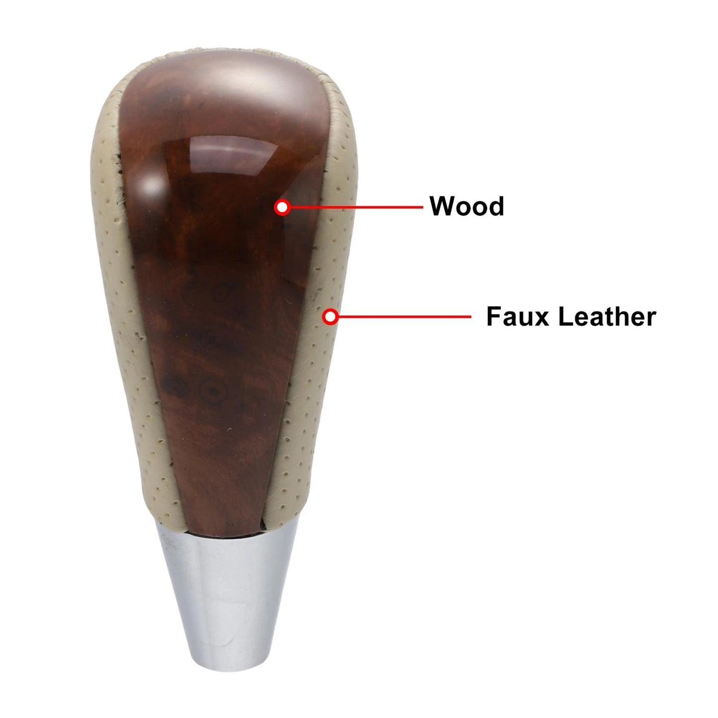 Beige Brown Automatic Gear Shift Knob for Toyota RAV4 Camry Corolla (1997-2023)