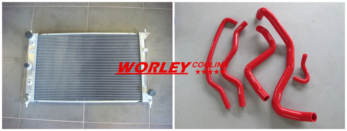 50MM Radiator & RED Hoses for Ford BA BF Falcon XR8 5.4L (2002-2008)