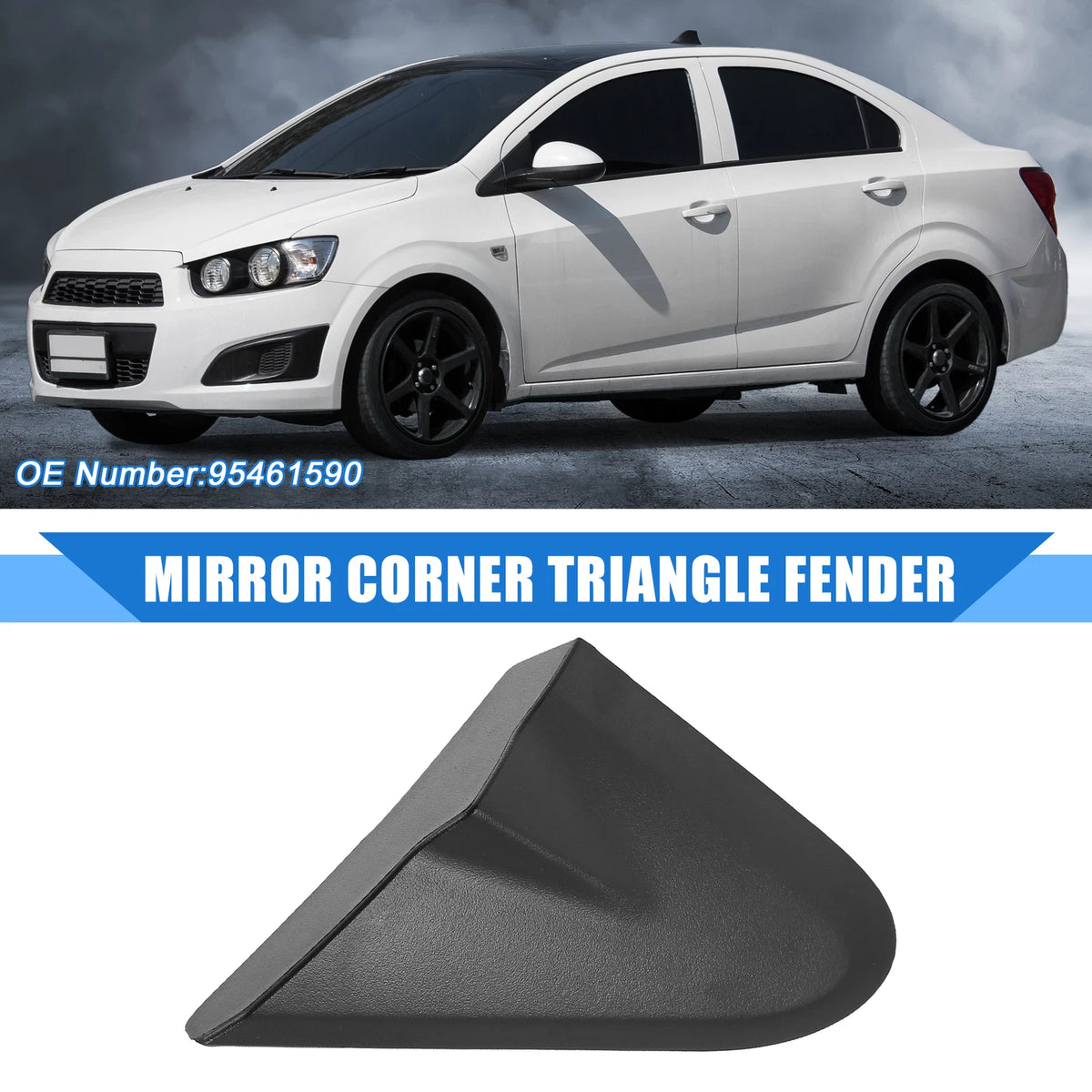 Left Side Mirror Corner Triangle Fender Cover for Chevrolet Sonic (2012-2019)