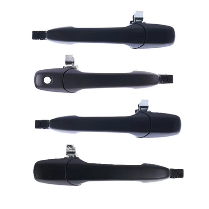 4 pcs Front & Rear Outer Door Handle Black for Mazda3 (2003–2009)