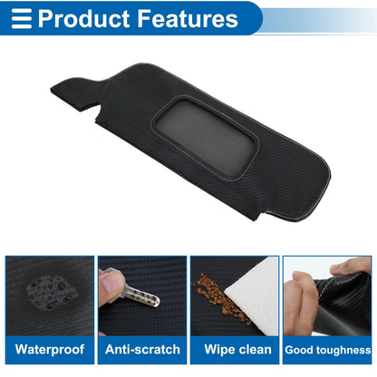Sun Visor Covers  for Ford Mustang Carbon Fiber Black