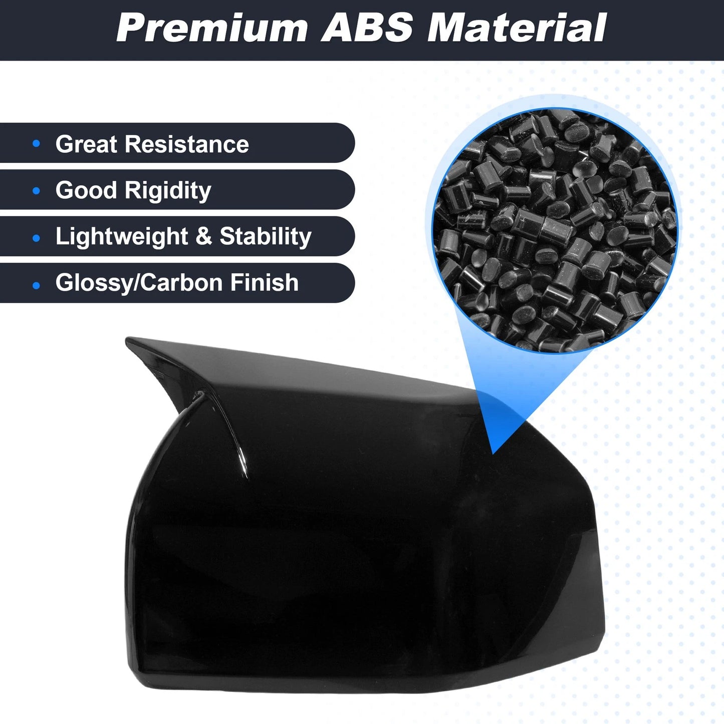 Left Right Side Rearview Mirror Covers for Ford F150 (2015-2020)