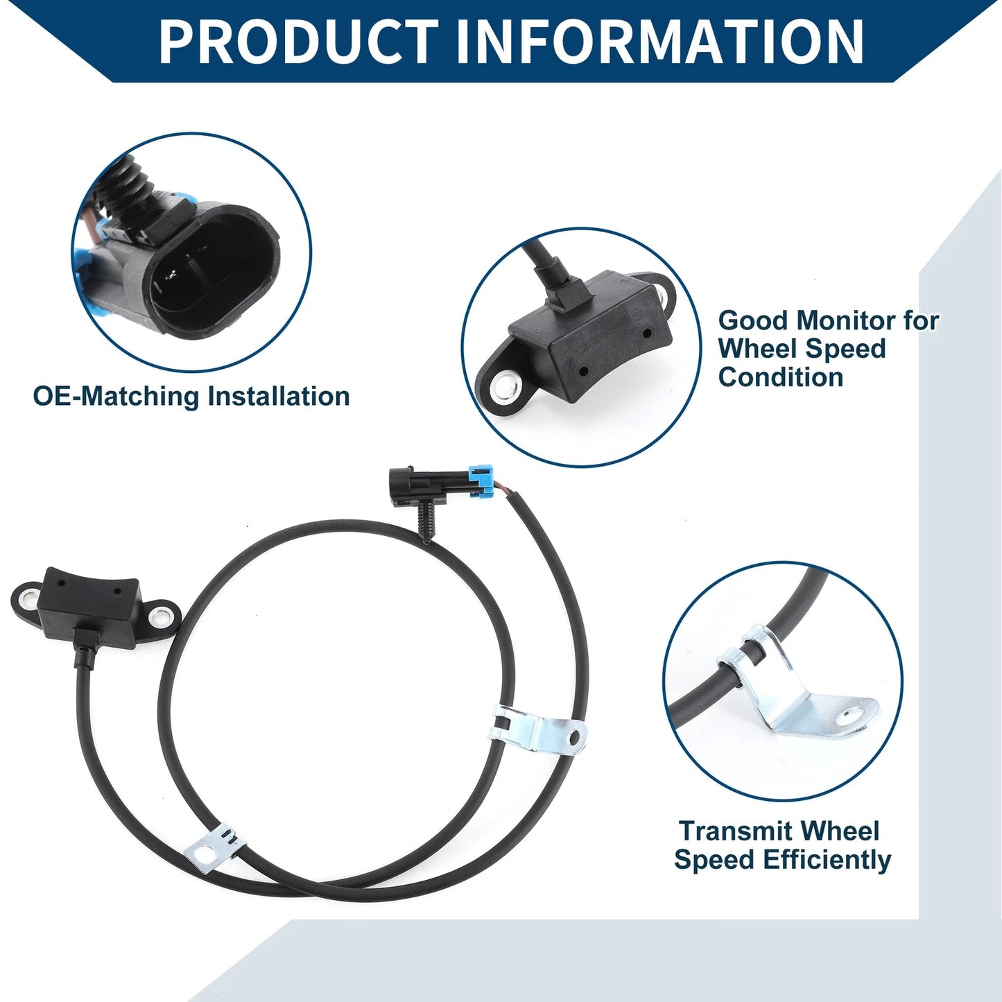 ABS Wheel Speed Sensor for Chevrolet C3500