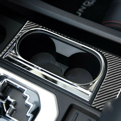 Carbon Fiber Water Cup Holder Cover for Toyota Tundra (2014-2018)
